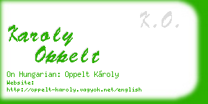 karoly oppelt business card